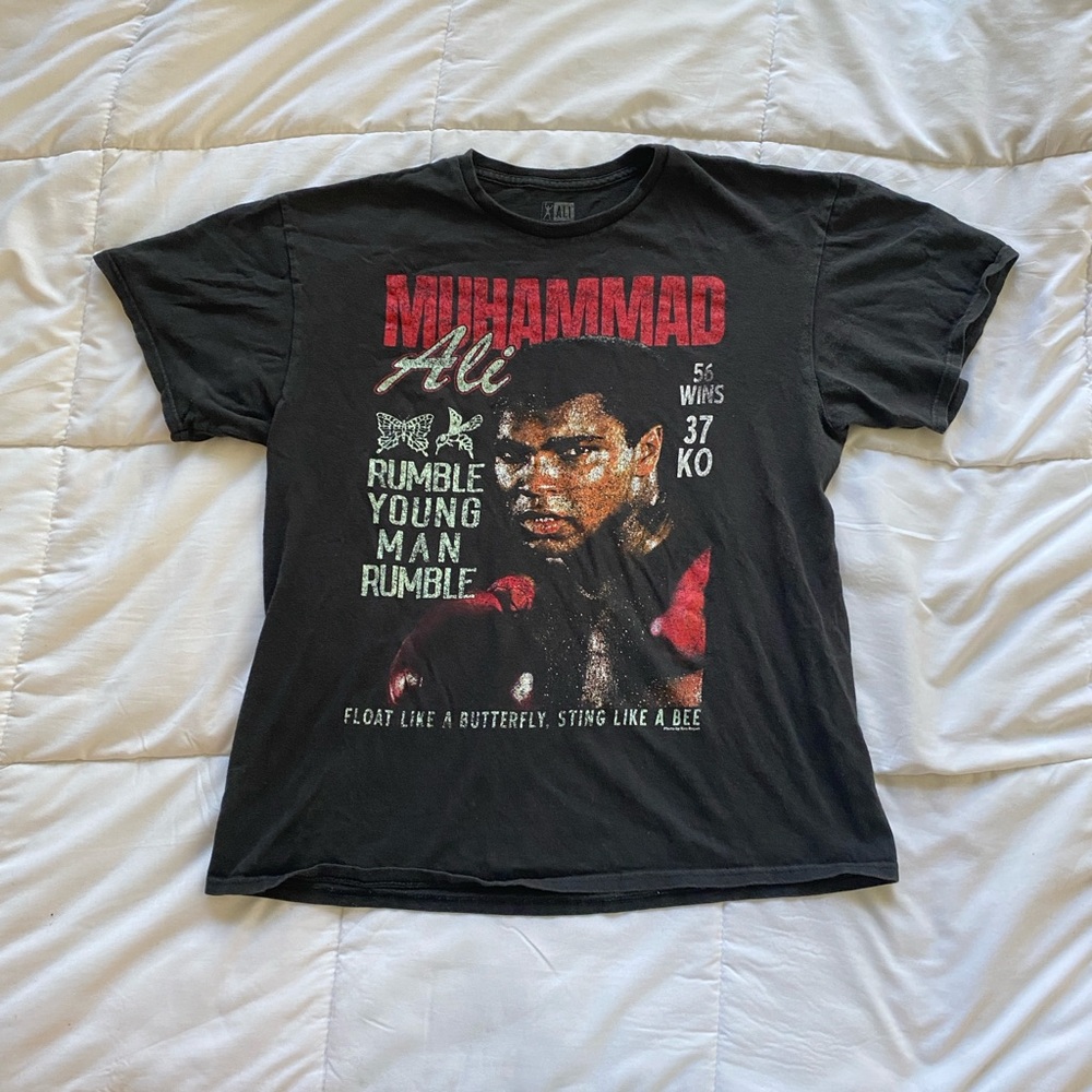 Muhammad Ali Black Graphic T-Shirt